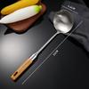 Wutuo Stainless Steel Kitchen Utensil Set with Oak Handle
