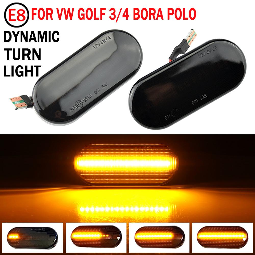 Led Dynamische Seite Marker Blinker Licht Sequentielle Blinker Licht Für VW Golf 3 4 MK3 MK4 Passat 3BG Polo 6N 9N Bora