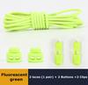 No Tie Shoe Laces Suitable for All Shoes Round Spring Lock Elastic Shoelaces Quick Wear in 1 Second Hiking Sports Lazy Shoelace