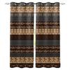 Ethnic Tribal Geometric Pattern Window Curtain For Living Room Bedroom Luxury Home Kitchen Decor Items Curtains
