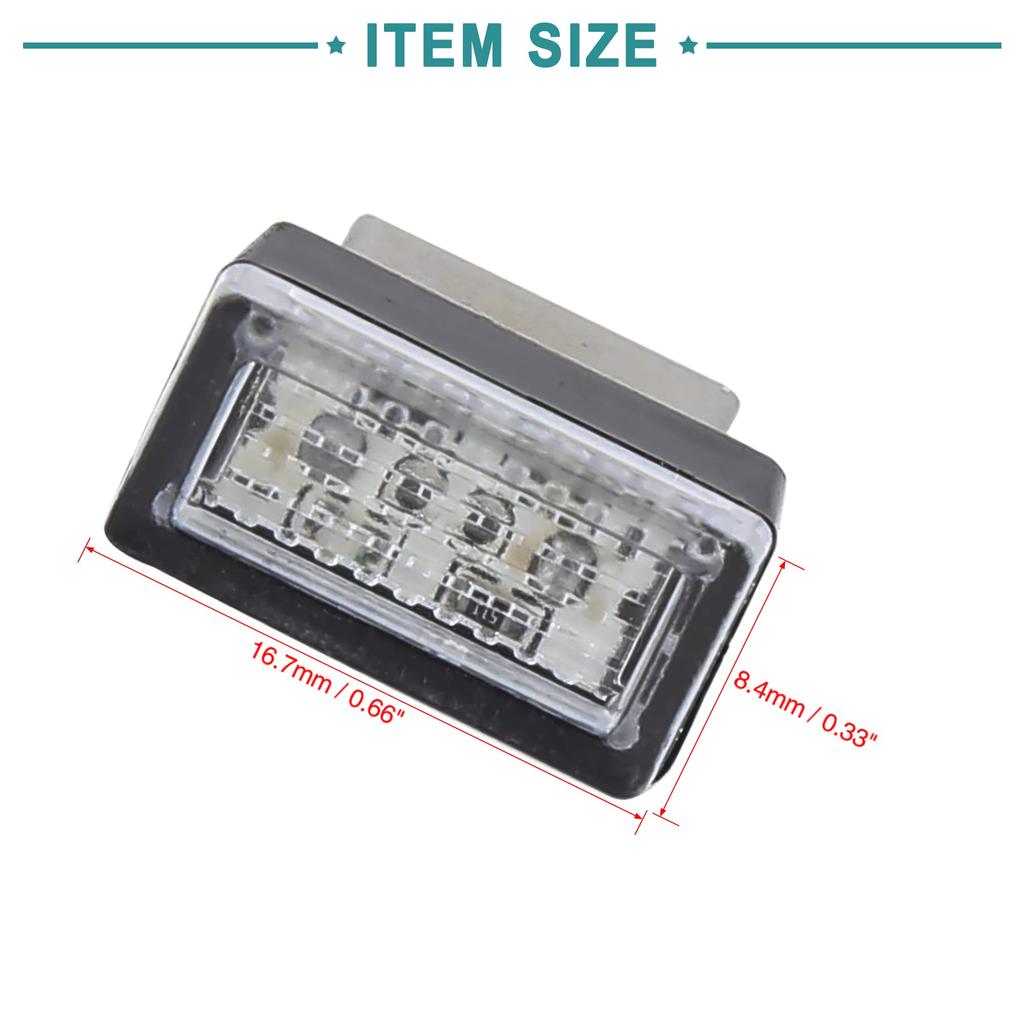 ACROPIX USB LED Light Blue Light Interior USB LED Bulb Neon Ambient Lamp Black Pack of 2
