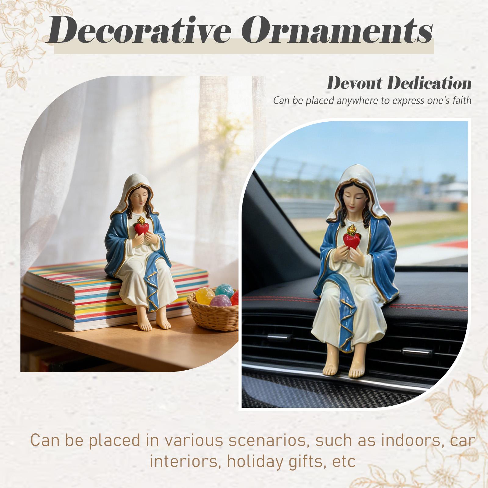 

Настільні прикраси, Прикраси для панелі автомобіля, Прикраси для домашнього столу, Статуї Христа, Унікальні духовні подарунки. One Size білий