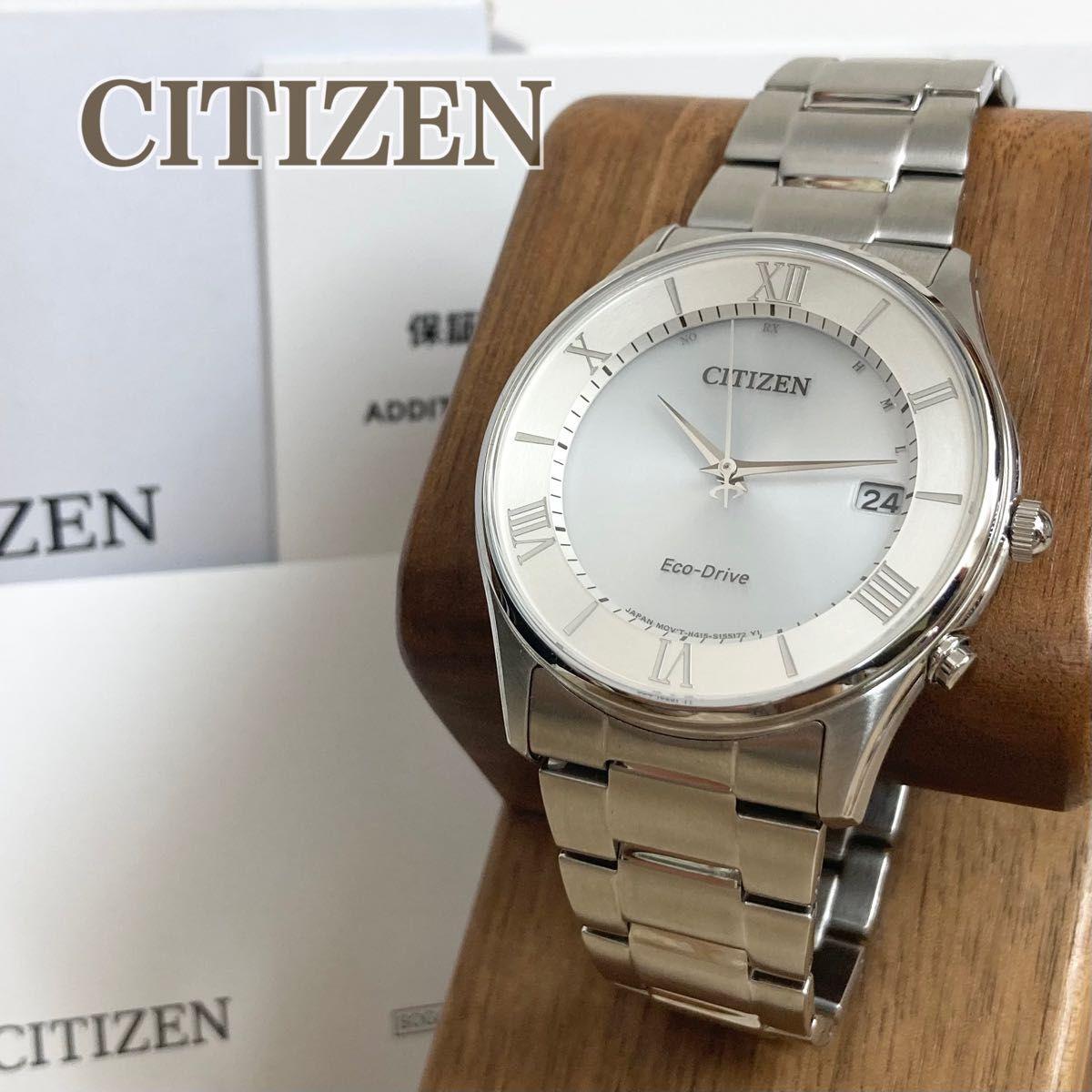 [Good condition, operation confirmed] Citizen Eco Drive Radio Watch H415-S112907 Men s Watch Radio Solar