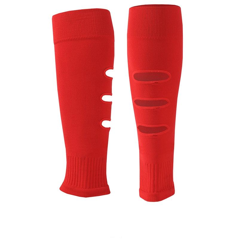 Men’s Over Knee Pressure Leg Socks Breathable Calf Knee Sleeves Hole Sports Leg Wraps Protective Leg Guards For Football Training And Performance