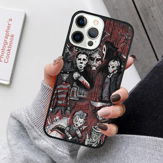 Halloween Horror Mobile Phone Cases Cover For iPhone 17 Air 16e 15 14 12 13 11 Pro MAX apple Plus Coque