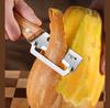 Stainless Steel Peeler with Wooden Handle for Peeling Slicing Fruits and Vegetables Durable Smooth Kitchen Tool for Home Cooking Use