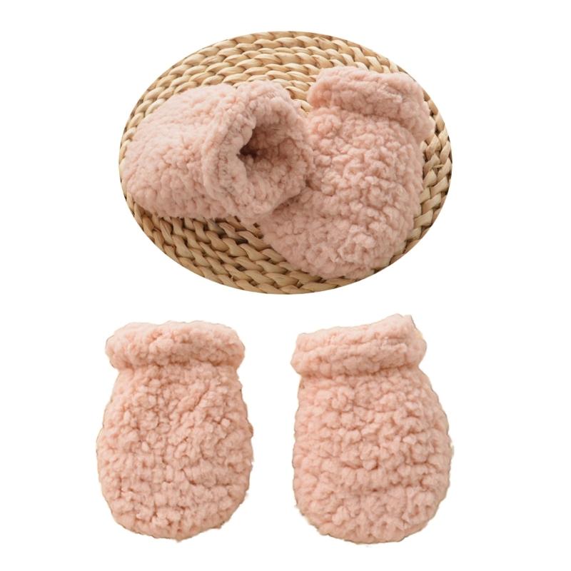 Infant Anti Scratch Gloves Stylish Winter Mittens for Babies Practical Newborn Mittens Soft & Insulated Mittens Gift