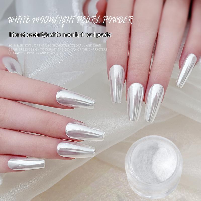 

Aurora Pink Magic Mirror Powder - Super Shiny Nail Art Neon Pink & White 2023 Edition