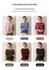 Women's Cashmere Round Neck Sweater - Thickened, Loose, Knit, Autumn/Winter Style