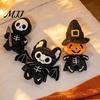 Realistic Halloween Gift for Kids Plush Toy, Ghost Skeleton Bat Witch Pumpkin Doll, Soft Unique Festival Room Decorations Stuffed Animal Kids, Spooky