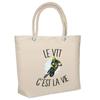 Beach Bag - PLANETEE - That's Life (MTB Isothermal) - Cotton - Large Capacity - Printed In France