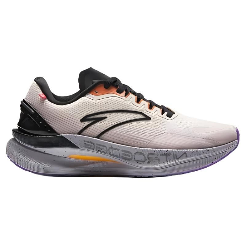 Anta Champion Series Shock Absorbing Breathable Low Top Running Shoes Women sneaker Gray 122345582-2