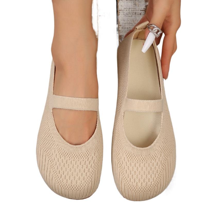 Spring Autumn women's casual single footwear New Large Shallow Mouth Shoes Lowcut antislip flat Lightweight comfort ladies shoes