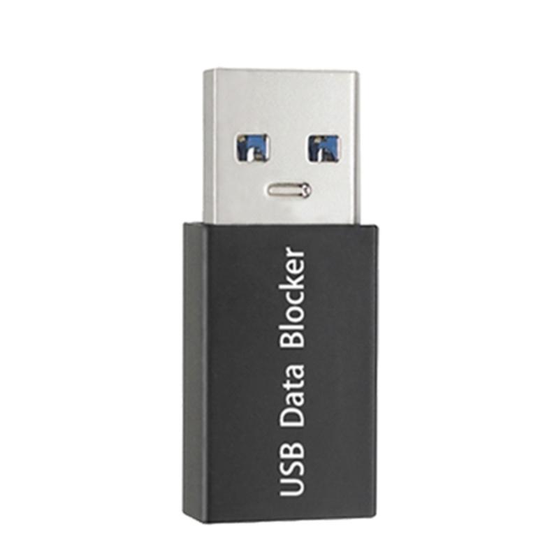

USB Блокувальник Даних USB Адаптер Живлення із Захистом Даних Вихід 12В/3А USB Захисник для Пристроїв з Високим Споживанням Енергії чорний