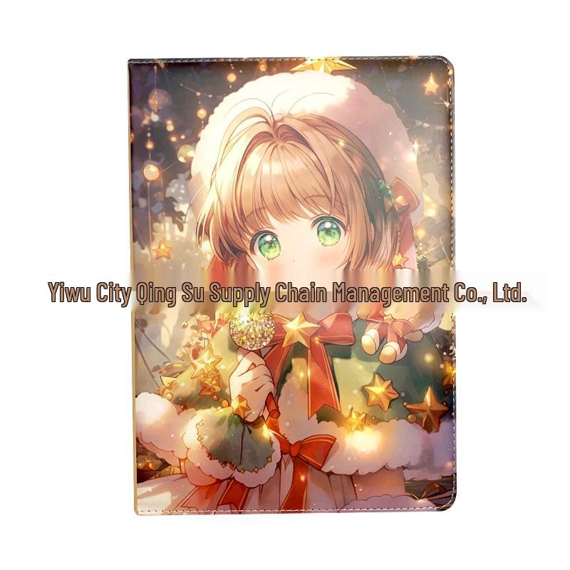 B5 Shining Christmas Sakura Anime Hardcover Leather Diary Notebook 180 Pages