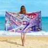 1pc K POP Beach Towel Single Sided 2D Print Soft Microfiber Beach Towel Beach Pool Spa Bathroom K-Pop Decor Trendy Gift For Fans