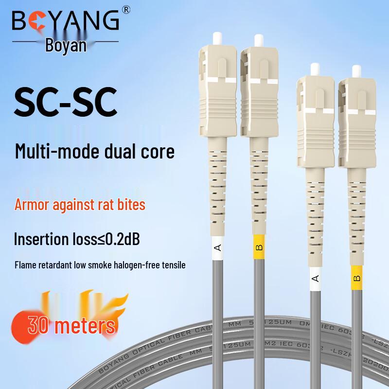 BOYANG Armored Duplex Fiber Optic Patch Cable