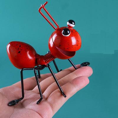 Metal Ant Figurine Insect Statue Outdoor Garden Lawn Yard Decor Home Ornament 10Cm KTY