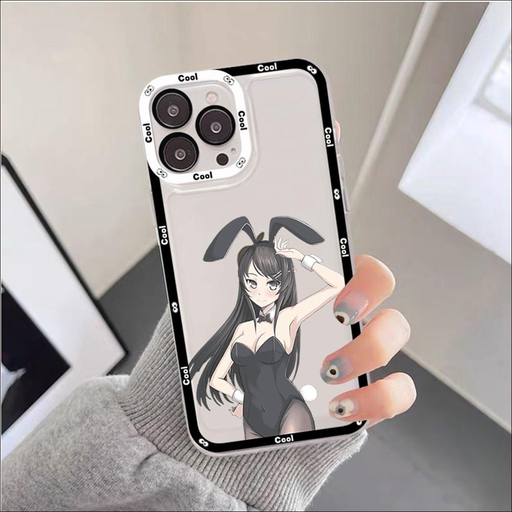 Anime Mai Sakurajima Phone Case For IPhone 11 12 13 14 Mini Pro Max XR X XS TPU Clear Case For 8 7 6 Plus SE 2020