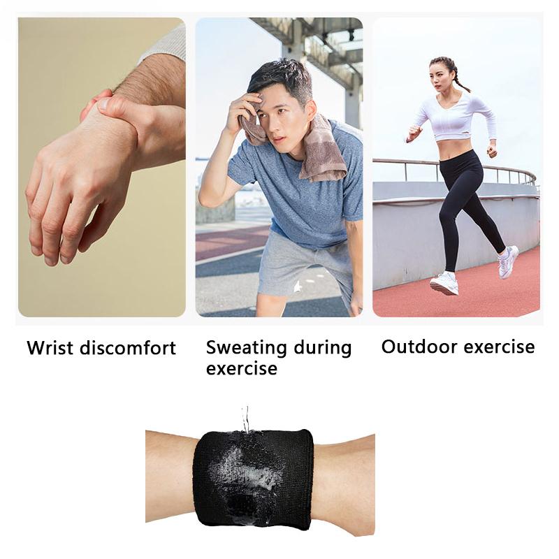 1 Piece Set of Sweatbands for Men and Women Sports Wristbands Cotton Sweatband for Tennis Basketball Football Running Gym Workout