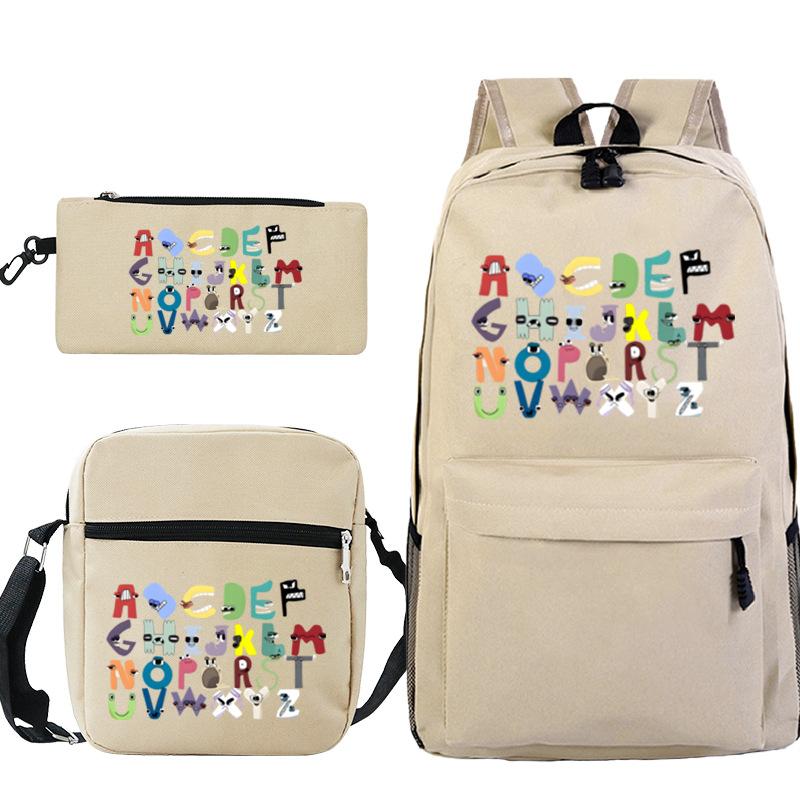 Game Alphabet Lore Alphabet Legend School Bag Backpack Shoulder Bag Pencil Case