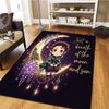 Demon Slayer Kimetsu No Yaiba Teppich für Wohnzimmer Schlafzimmer Zuhause Sofa Dekoration Kinder Spielen Rutschfeste Bodenmatte
