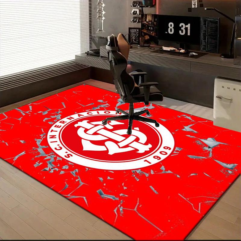 Inter Club Emblem Printed Office Carpet Chair Cushion Entryway Rug, Rugs for Living Room, Bedroom Christmas gifts