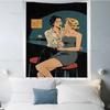 Cartoon Lesbian Kiss Girl Woman Hippie Wall Hanging Tapestries Bohemian Wall Tapestries Mandala INS Home Decor