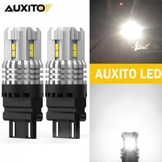 AUXITO 3157 3156 Светодиодные лампы заднего хода 6000K Белый 2800Лм Суперяркие