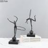 Minimalistische Gymnastikfiguren Statue Schreibtischdekoration Ornamente Abstrakte Gymnastikfigur Metallskulptur Raum Ästhetische Dekoration