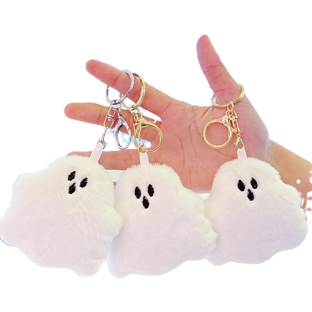 Xiaohongshu Halloween Ghost Plush Keychain Accessory