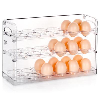 36 Egg Container Egg Box Kitchen Organizer for Refrigerator Two-tiered
