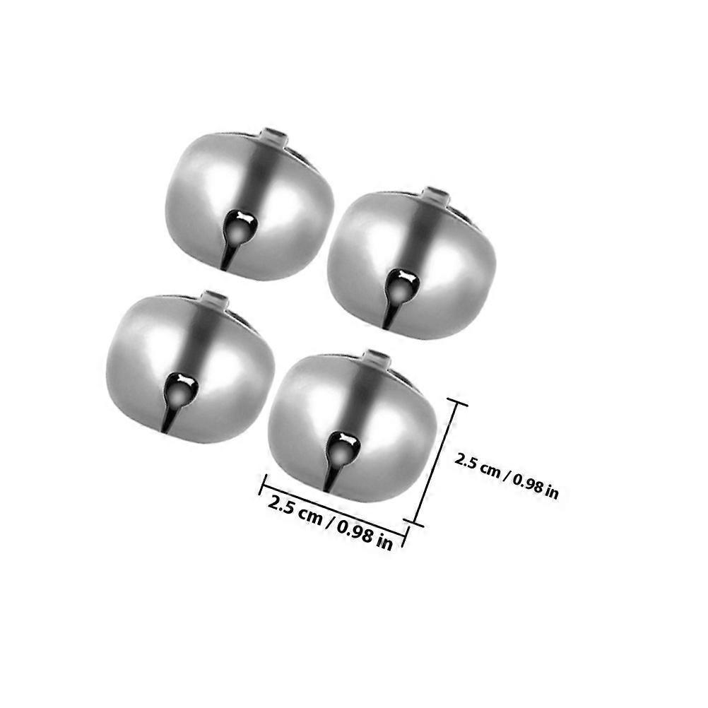 Ambachtsklokjes Ornament Multifunctioneel Diy Klokjes Kerstfeest Deelnemers Zilver 2,5cm x 2,5cm x 2,5cm IJzer 60 Stuks