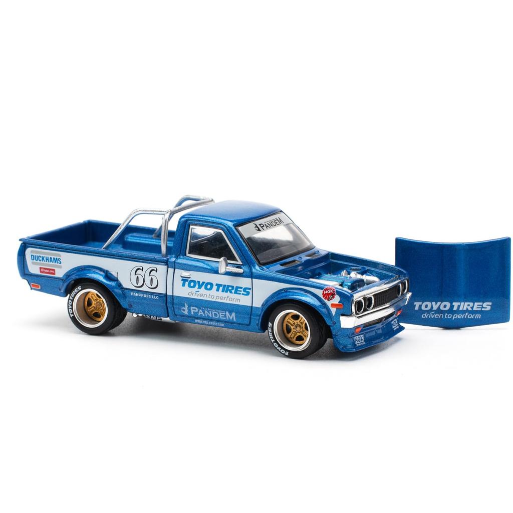 POP RACE Pandem Datsun 620 Blue New Touring PR640217 1/64 (Finished Model)