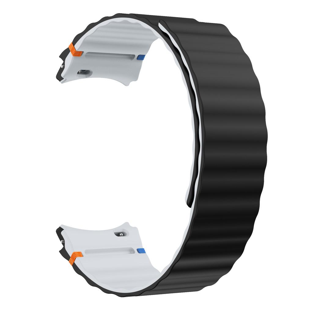 No Gaps Magnetic Silicone Strap Compatible for Samsung Galaxy Watch 7 6 5 4 FE 40mm 44mm Strap for Watch 6/4 classic 5 pro Sport