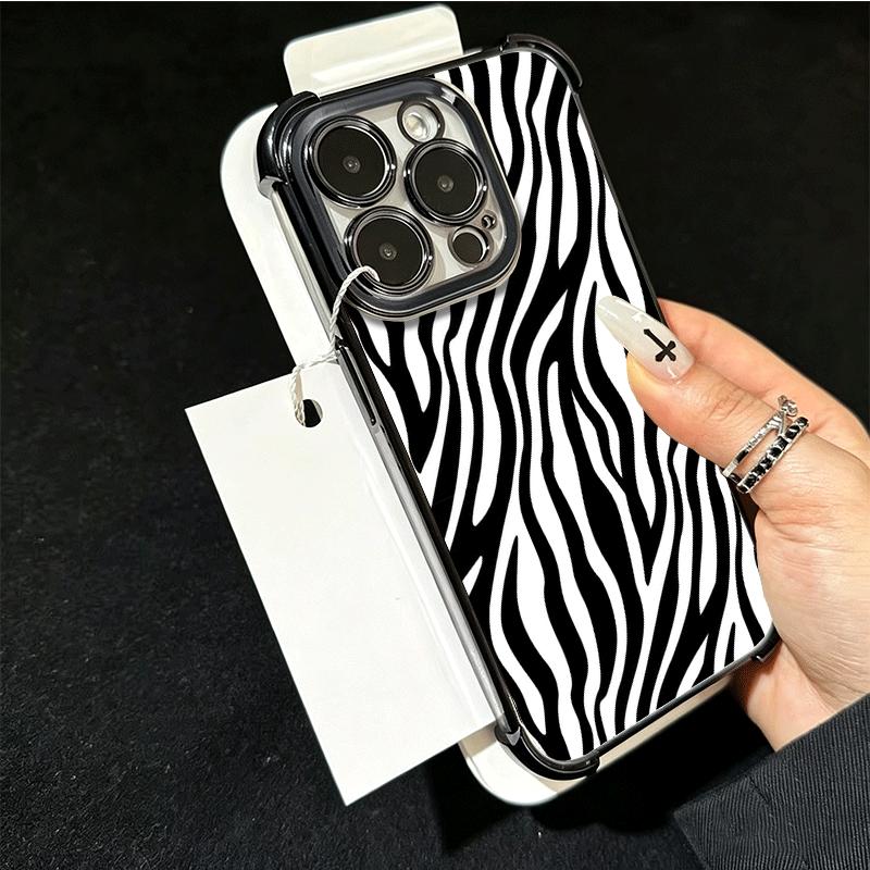 Zebra Stripe Black White Soft Phone Case For Xiaomi Poco X7 X8 Pro Max X6 X5 X3 F8 Ultra F7 M8 M7 M5S Redmi 15C 15A 15 14C 13C 1