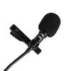 Portable USB Mini Microphone 2m Lapel Lavalier Mic Clip-on External Buttonhole Microphones for Laptop PC Computer Recording Chat