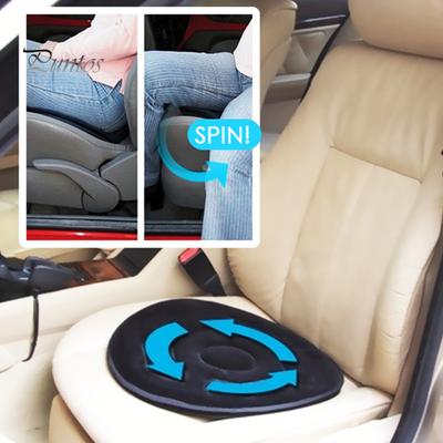 Rotating Car Seat Cushion 360 Degree Swivel Portable Memory Foam Anti-Slip Base Elderly Support Back And Hip Pressure Relief Car Seat Pad