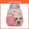 Cute Color Blocking Design Airplane Capybara Gift Printed Children Backpack For School And Travel