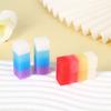 Süß Kreativ Dufttuch Geschenk Sauber mit weniger Krümeln Schüler Schulbedarf Langer Gelee Vierfarbiger Sandwich-Radiergummi Süß Kawaii