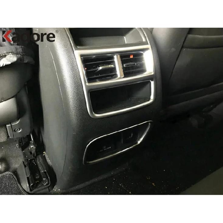 For Cadillac XT5 2016 2017 ABS Matte Car Armrest Rear Seat Air Condition Vent Outlet Cover Molding Trim Interior Accessories