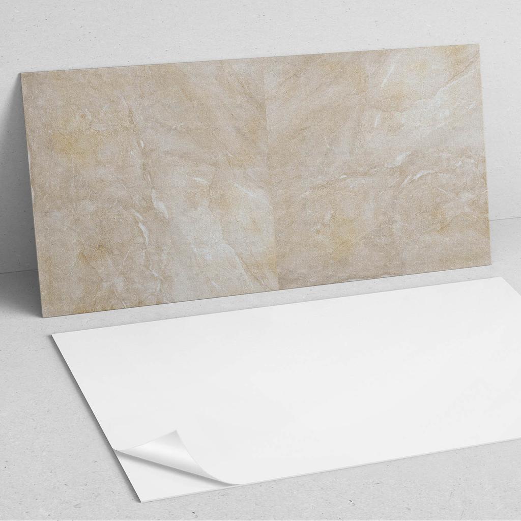 Naklejany Panel Winylowy Do Przedpokoju 100X50 Cm Naturalny Marmur W Odcieniach