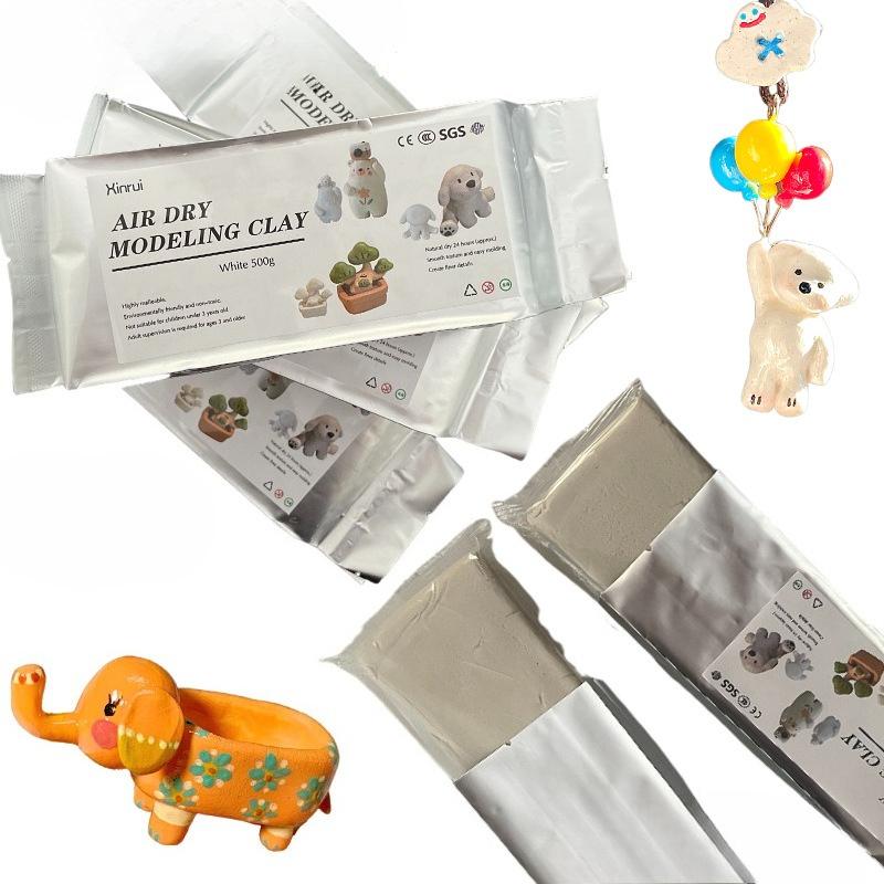 500g Vakuum Stein Ton Lufttrocknend Kein Brennen Modellier Ton für Handgemachte Figuren Keramik Handwerk
