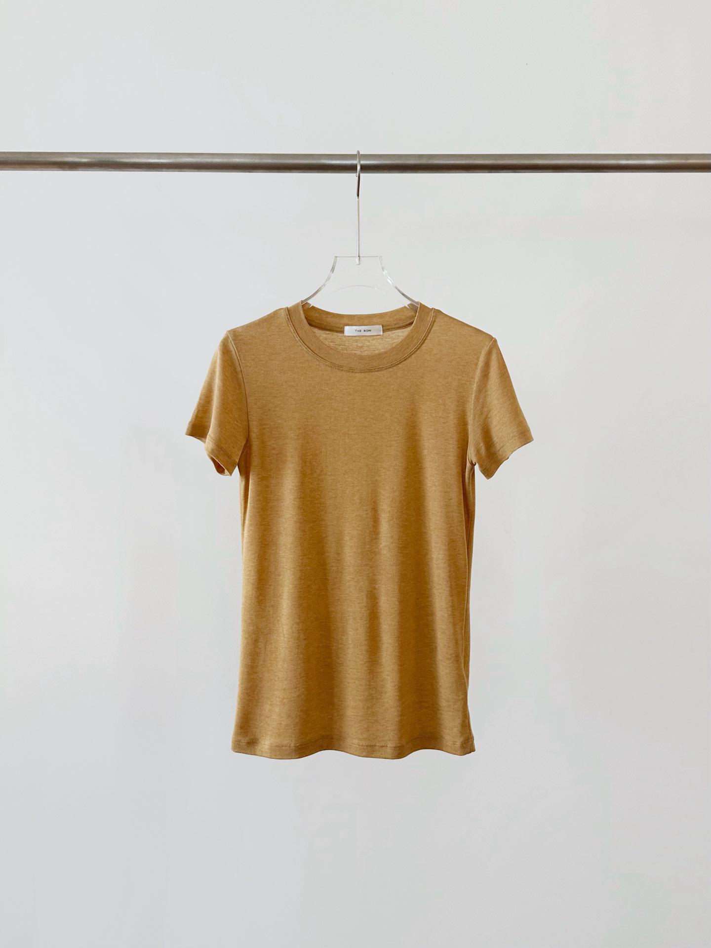 

G Quality R Home женский классический минималистский топ из шерсти лиоцелла и тенселя с короткими рукавами Large