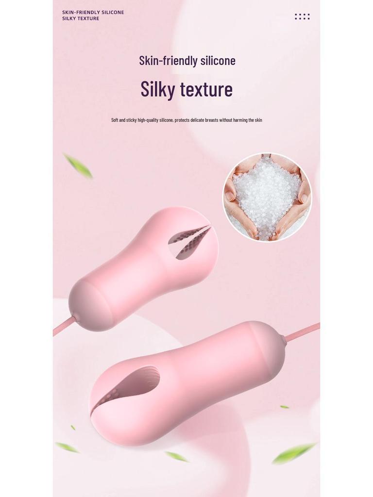 Mannomile 3-Point Nipple Clamps Vibrating Clitoral Masturbator for Women