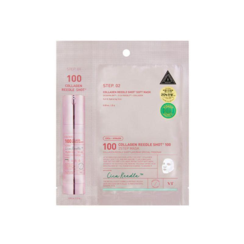 VT Cosmetics Collagen Reedle Shot 100 2-Step Mask (1.5g + 25g)