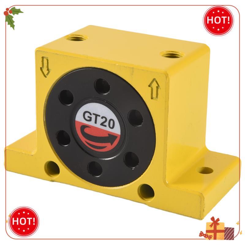 Durable-Pneumatic Turbine Vibrators, Silent Industrial Vibrator With Free Muffler For Hopper, Yellow