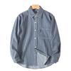 Japanese Retro Striped Denim Shirt for Men, Long-Sleeved, New Autumn Casual Loose Shirt, Men's Workwear Jacket, Trendy