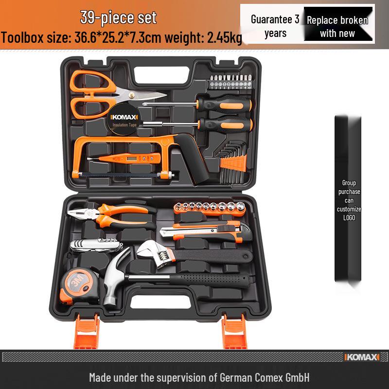 Multifunctional Household Toolbox Set: Complete Electrician & Car Repair Kit.
