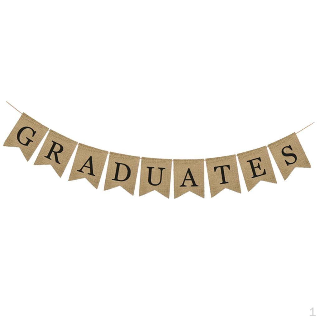 Burlap Banner Decoration Sign 2019 Uation